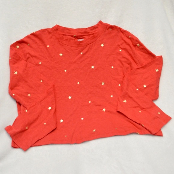 Victoria's Secret cropped t-shirt with shiny gold stars - Picture 3 of 4